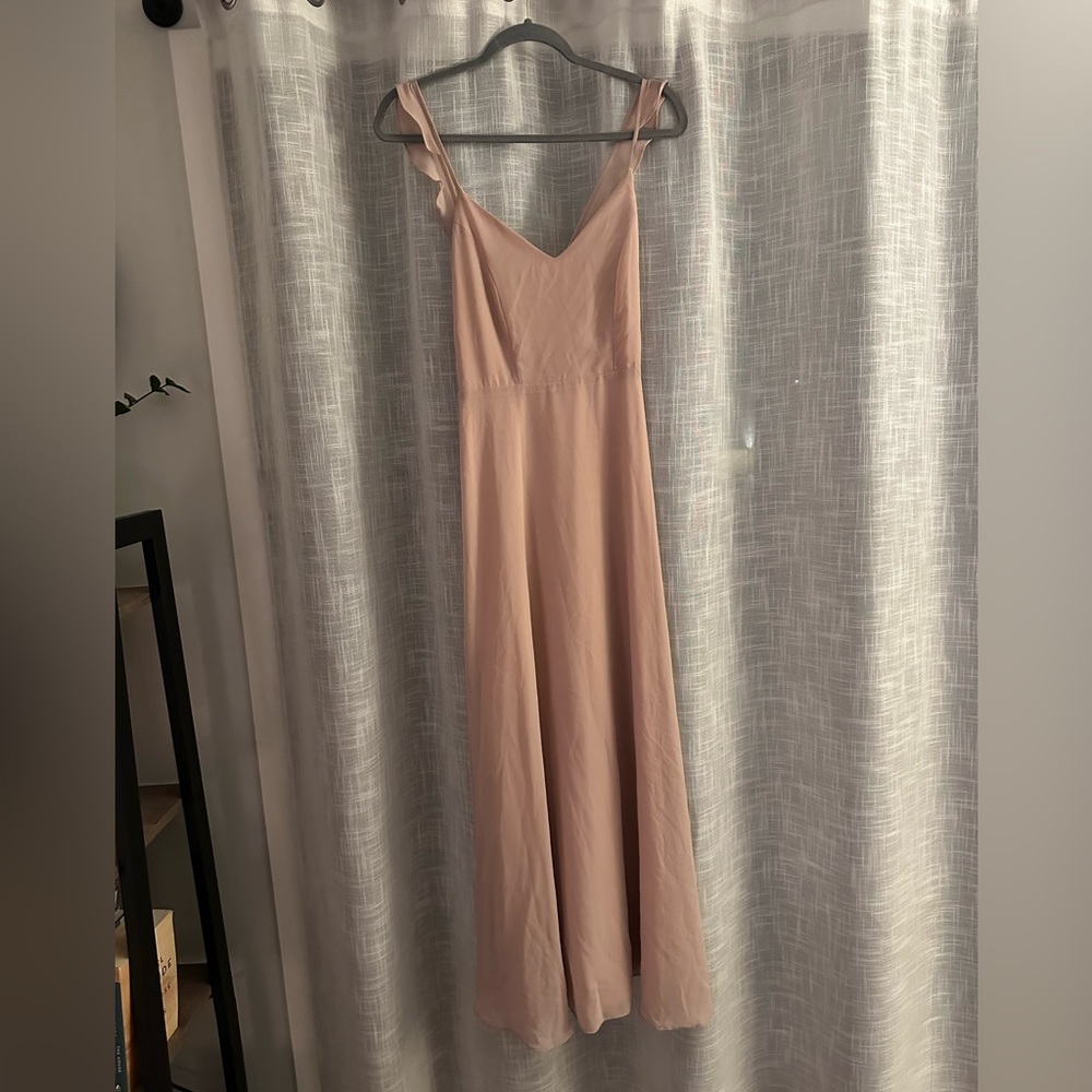 Lulus Blush Bridesmaid Maxi Dress